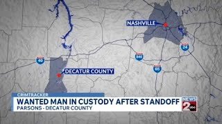 Wanted man taken into custody after hours-long standoff in Decatur County