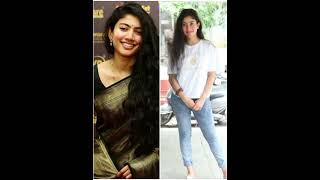 Tollywood  actress saree v/s jeans☺️#shorts