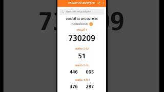 Thai lottery Result 2.1.2025