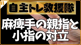 【自主トレ救援隊】左片麻痺のヒロユキさんのコメントにお答えします。「手指の対立を促す練習」