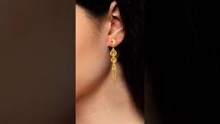 M.K Jewellers new design gold earrings light weight 3.gm#youtubeshorts #gold #goldjewellery #💎💫✨💕😘⭐💍