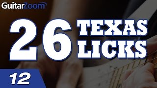 26 Texas Blues Licks #12 - Bluesy Rock Lick In A Pentatonic Minor