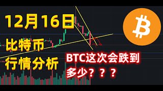 12月16日比特币快速下跌至17000$还会往下跌吗?BTC WILL BACK 16500$?