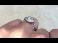 1.00ct old european cut diamond u0026 halo engagement ring montville ring hand video