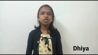 എൻ്റെ പ്രിയപ്പെട്ട അമ്മ  | AMARAVATHY SUNDAY SCHOOL | Std 6A Dhiya