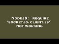 NodeJS : `require 'socket.io-client.js'` not working