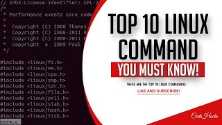 TOP 10 LINUX COMMAND - YOU MUST KNOW!