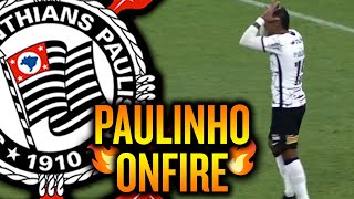 Paulinho: LANCES e CHANCES DE GOL em reestreia pelo Corinthians