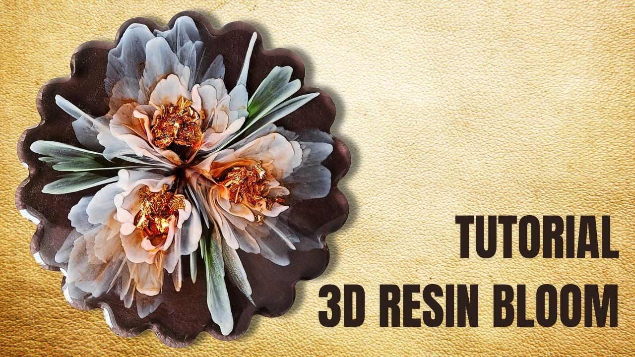 Abstract Painting 3d Resin Bloom Tutorial Youtube