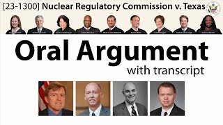 Oral Argument on nuclear waste storage: Nuclear Regulatory Commission v. Texas