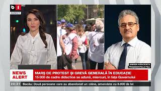 MARȘ DE PROTEST ȘI GREVĂ GENERALĂ ÎN EDUCAȚIE. Știri B1_ 8 mai 2023