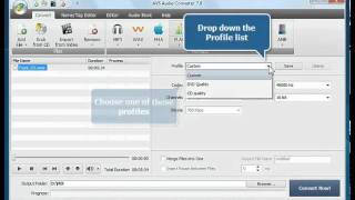 How to convert WMA files using AVS Audio Converter?