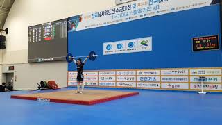 2020년 전국 남녀 역도 선수권 대회 여고 45, 49, 55kg 인상 경기 (Korea National Weightlifting Championships)