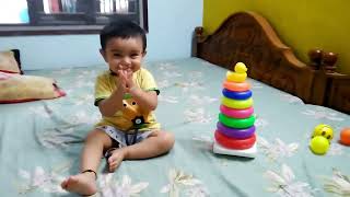 Baby perfection in stacking ring toys😍😘👌💝 Compilation