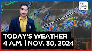 Today's Weather, 4 A.M. | Nov. 30, 2024