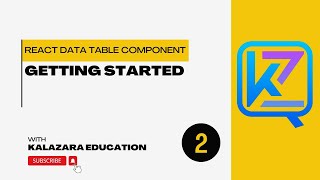 React Data Table Tutorial - 2 - Getting Started