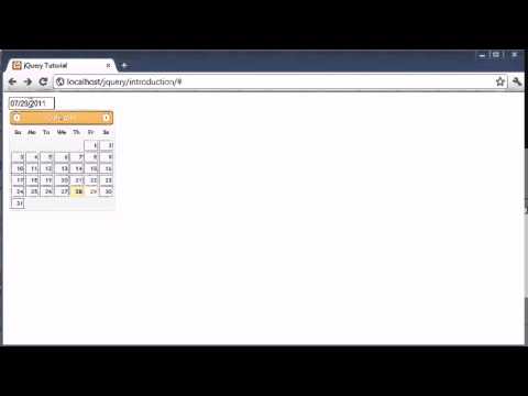 Jquery Tutorial 154 Datepicker Youtube