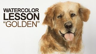 Watercolor Lesson - How to Paint a Dog