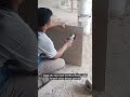 Salah satu cara cepat membuat lubang pada keramik hanya dengan gerinda #toilet #shortsvideo #fyp