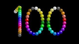 Color Ball Counting - 1 to 100 - The Kids' Picture Show (Fun \u0026 Educational Learning Video)