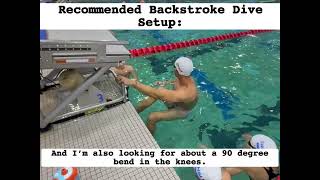 Backstroke Start Drill: Butt Stuff...