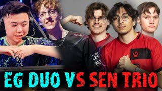 SEN TRIO ( JOHNQT - ZELLSIS - BANG )  VS EG DUO ( ICY - DERREK )