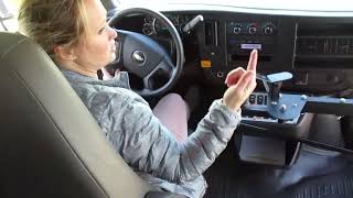 "Rainbow Review" for Head Start Bus Driver Testing - Inside Cab