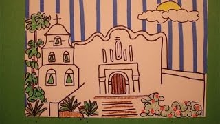 Let's Draw a California Mission! (San Diego)