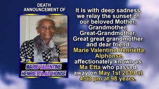 Marie Valentine Henrietta Alphonse short