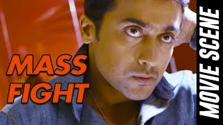 Mass Fight Scene - Anjaan | Suriya | Samantha | Vidyut Jamwal | Linguswamy