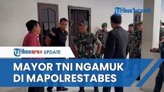 Detik-detik Debat Panas Kasat & Mayor TNI yang Geruduk Polrestabes Medan, Sampai Tunjuk-tunjuk
