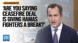 Journalist Grills US StateSpox on Biden Admin's Ceasefire Efforts with Israel | Dawn News English