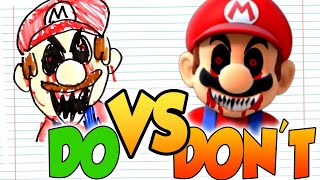 DOs & DON'Ts Drawing MARIO.EXE In 1 Minute CHALLENGE!