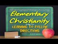 Elementary Christianity - WASHINGS - The Four Baptisms of the New Testament