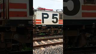 Gaziyabad Wap 5 Locomotive At Bhavnagar para railway station. P 5 Loco.