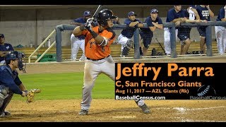 Jeffry Parra, C, San Francisco Giants — August 11, 2017