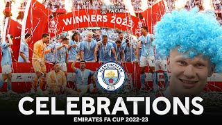İlkay Gündoğan Lifts The FA Cup | Trophy Lift & Full-Time Celebrations 🏆 |  Emirates FA Cup 2022-23