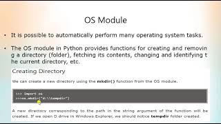KTU CS283 Python For Machine Learning : os and sys modules