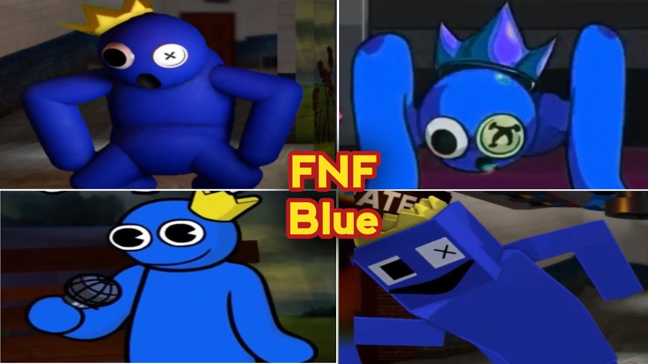 FNF' Vs Roblox Rainbow Friends Blue -All Versions Of Blue I FNF Vs ...