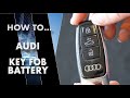 HELP my battery died! | Audi key fob battery replacement | Audi A4 A5 A6 A8 Q5 Q7 Q8 TT