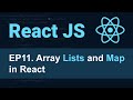 React JS Tutorial - 11 - Lists and Map in React for Beginners | Basic Array and Loop in React