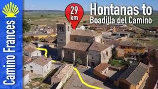 Camino Frances Map 16 | Burgos |  Hontanas to Boadilla 28.4 km