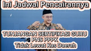 TUNJANGAN SERTIFIKASI GURU PNS PPPK Tidak Lewat Kas Daerah, Jadwal Pencairan TPG #ppg #serti