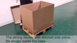 How to assemble our Corrugated Pallet Boxes