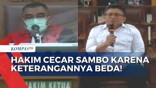 Hakim Cecar Ferdy Sambo Sambo karena Keterangan Beda dengan Eliezer dan Ricky Rizal!