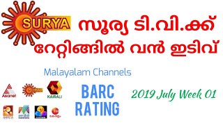 Malayalam TV Channels BARC Rating | 2019 July Week 01 | Malayalam TV Updates