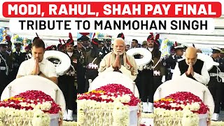 Manmohan Singh Death: Prez Murmu, Modi, Rahul, Sonia, Amit Shah, Kharge, Rajnath Pay Final Tribute