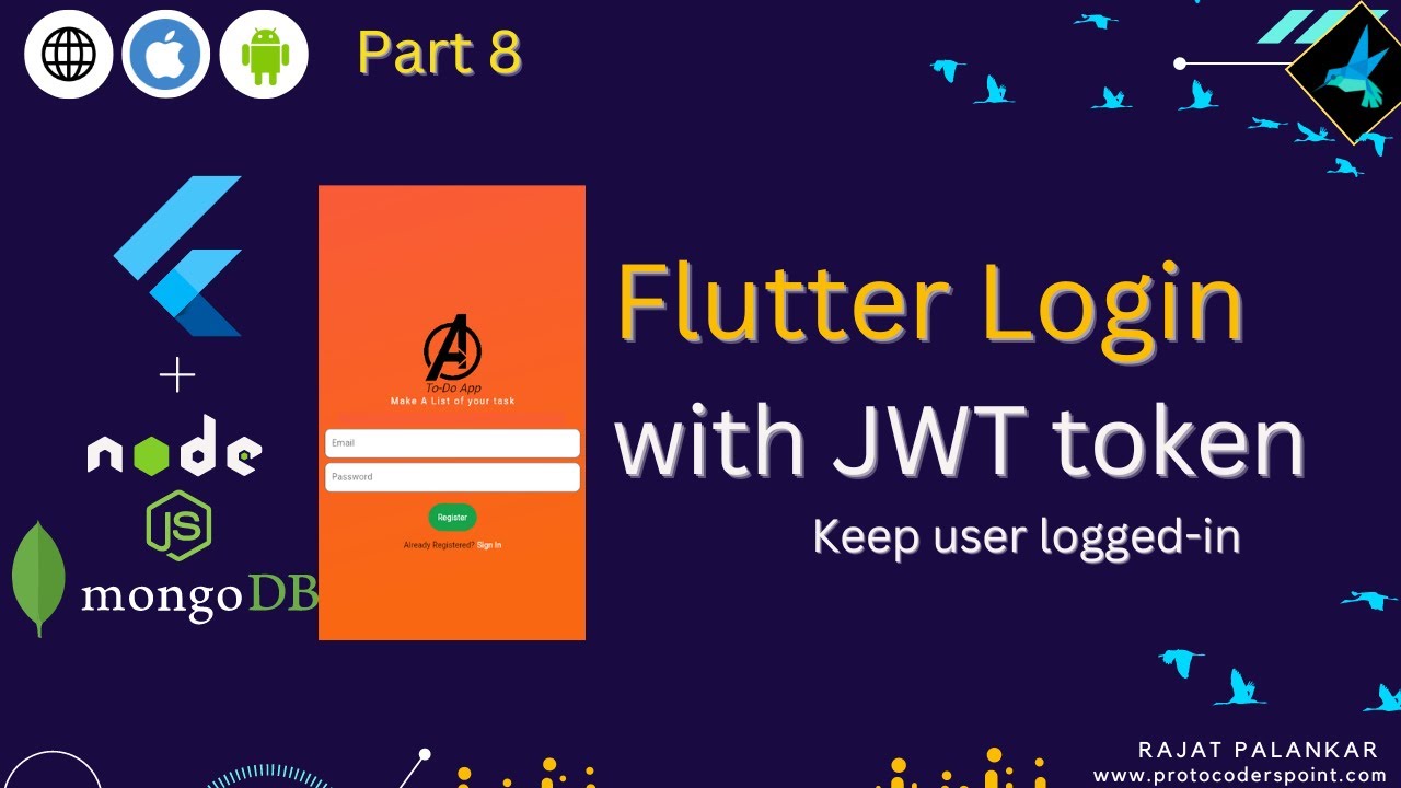 Flutter App Login With NodeJS API At Backend & Keep User Logged In ...