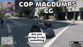 Cop Mag dumps CG without saying anything | NoPixel GTA RP