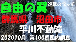 【進撃のブッチ】【平川不動滝】【群馬県　沼田市】【第100回国内調査202010】【1080ｐ60HD] 【Japan waterfall]】